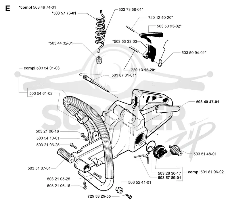 FUEL TANK & HANDLE