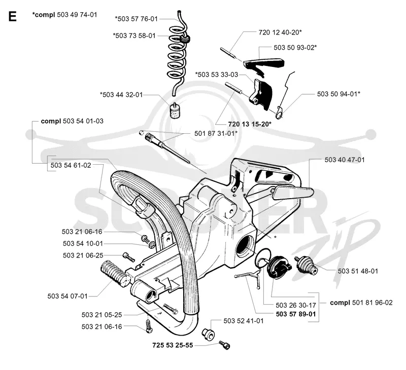 FUEL TANK & HANDLE