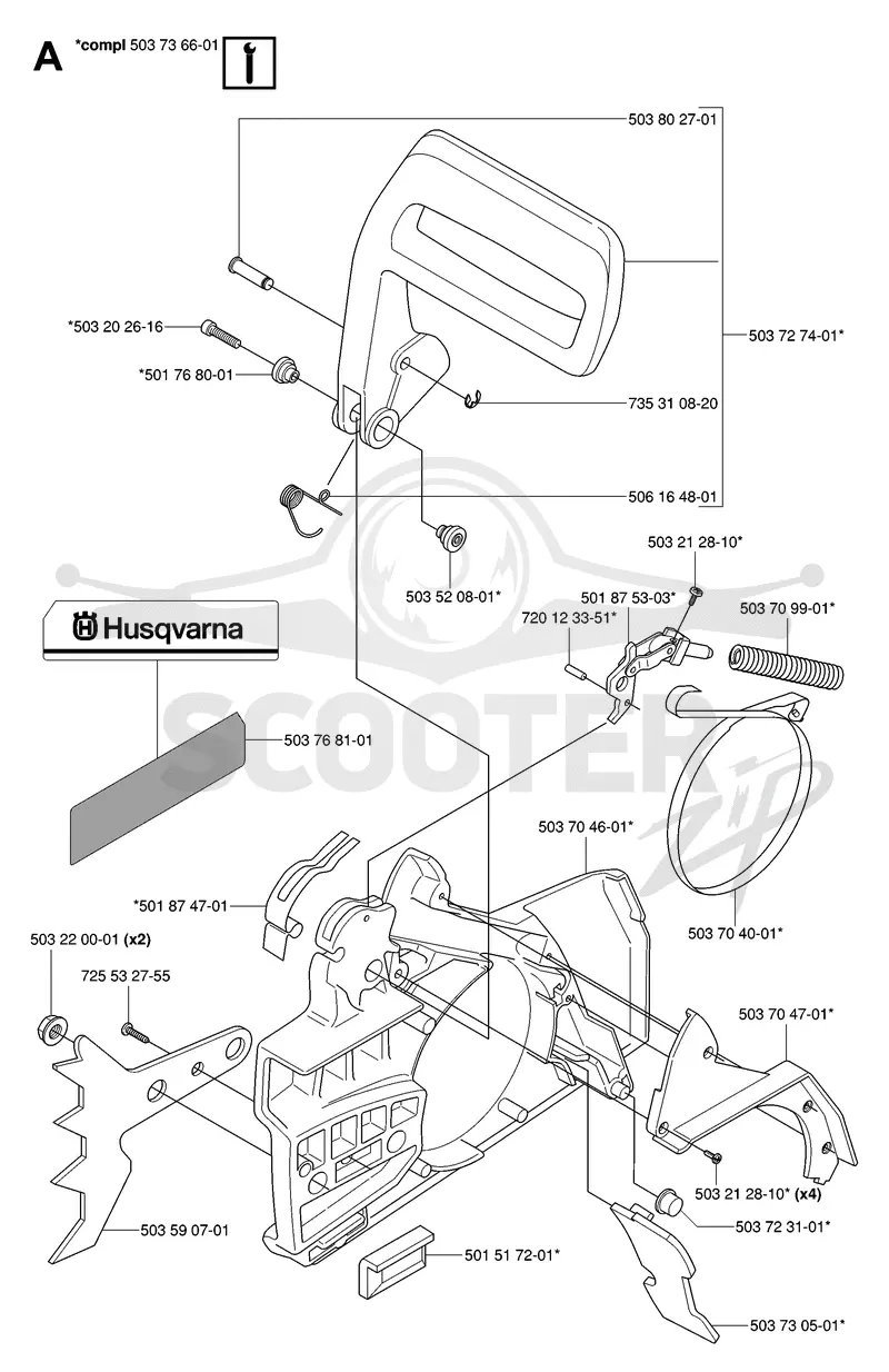 CHAIN BRAKE & CLUTCH COVER