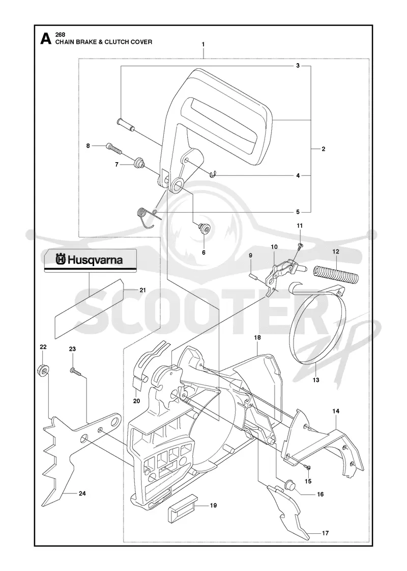 CHAIN BRAKE & CLUTCH COVER