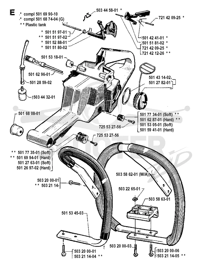 FUEL TANK & HANDLE