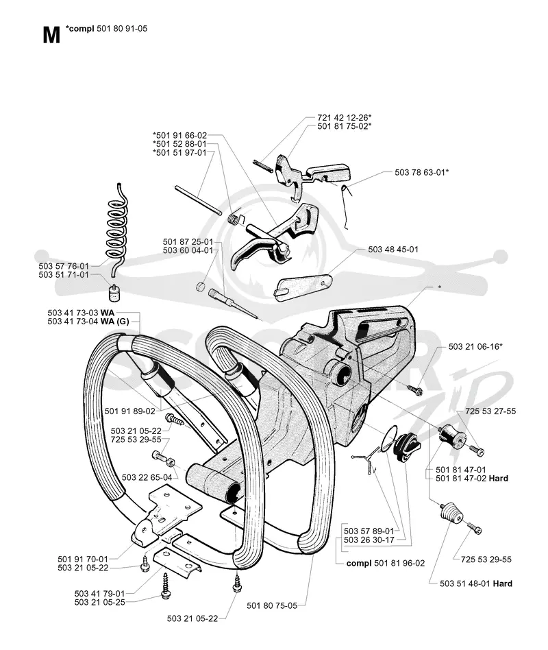 FUEL TANK & HANDLE