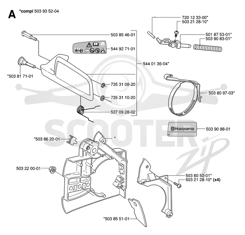CHAIN BRAKE & CLUTCH COVER