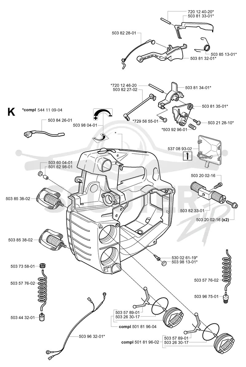 FUEL TANK & HANDLE