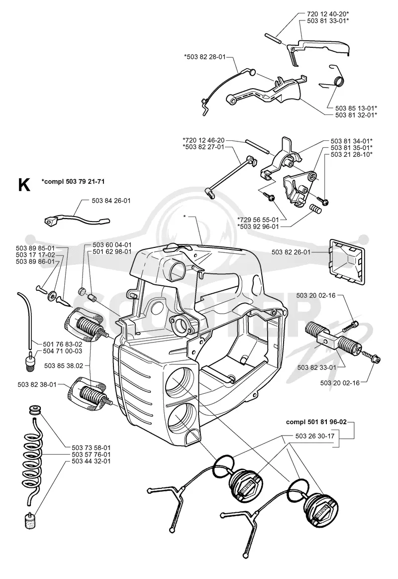 FUEL TANK & HANDLE
