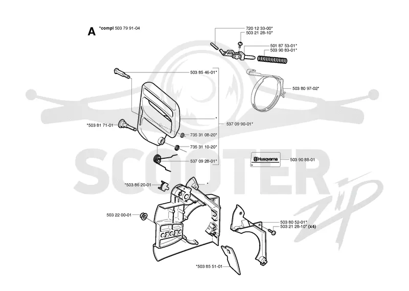 CHAIN BRAKE & CLUTCH COVER