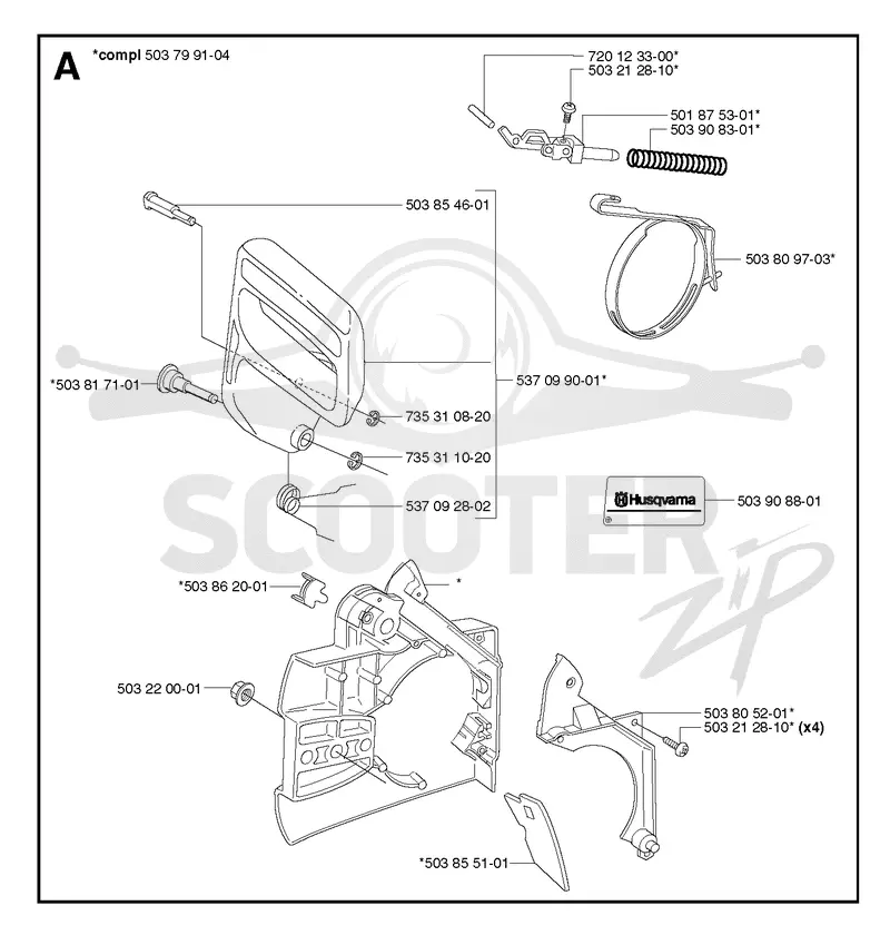CHAIN BRAKE & CLUTCH COVER