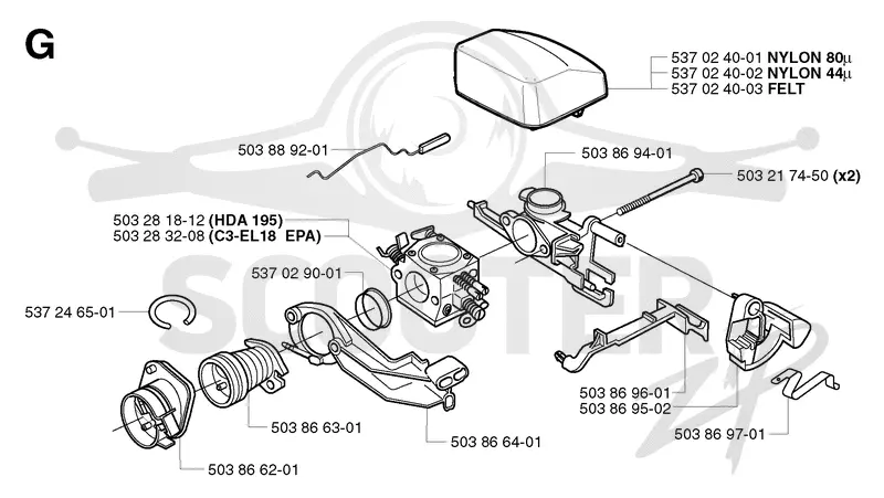 CARBURETOR & AIR FILTER