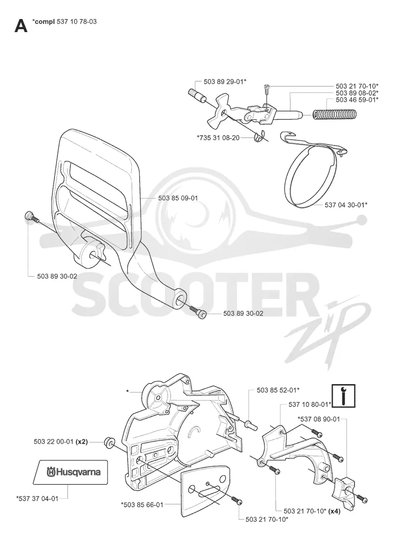 CHAIN BRAKE & CLUTCH COVER