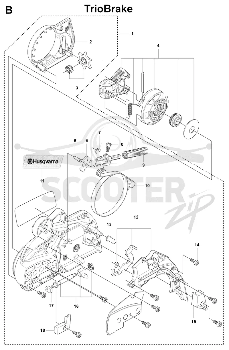 CHAIN BRAKE & CLUTCH COVER