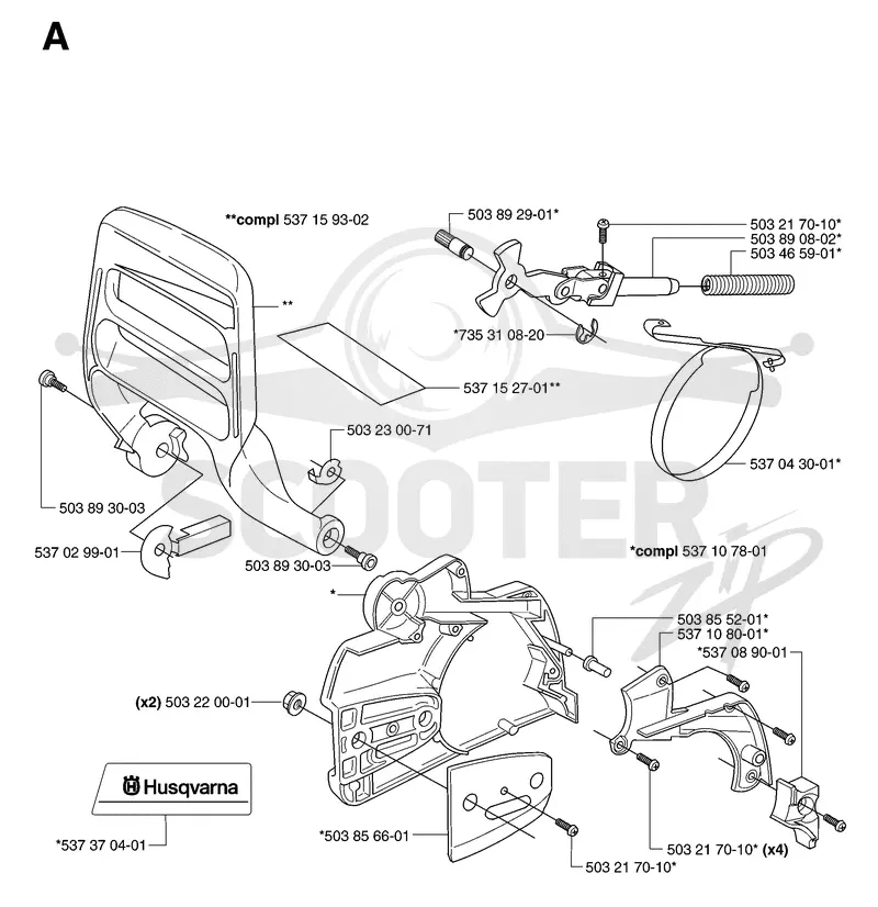 CHAIN BRAKE & CLUTCH COVER