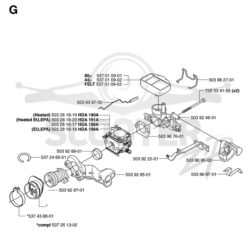 CARBURETOR & AIR FILTER