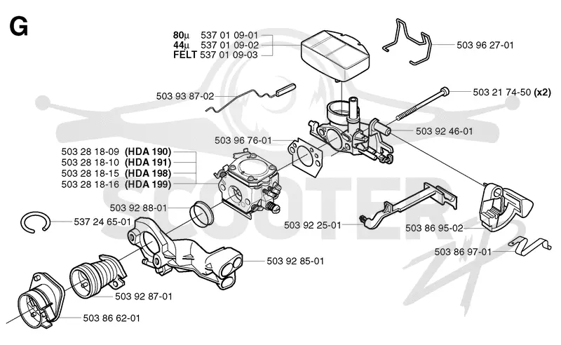 CARBURETOR & AIR FILTER
