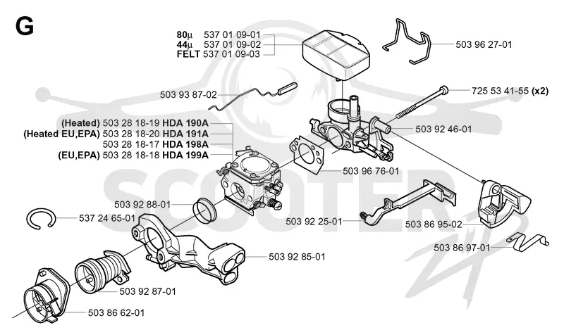 CARBURETOR & AIR FILTER