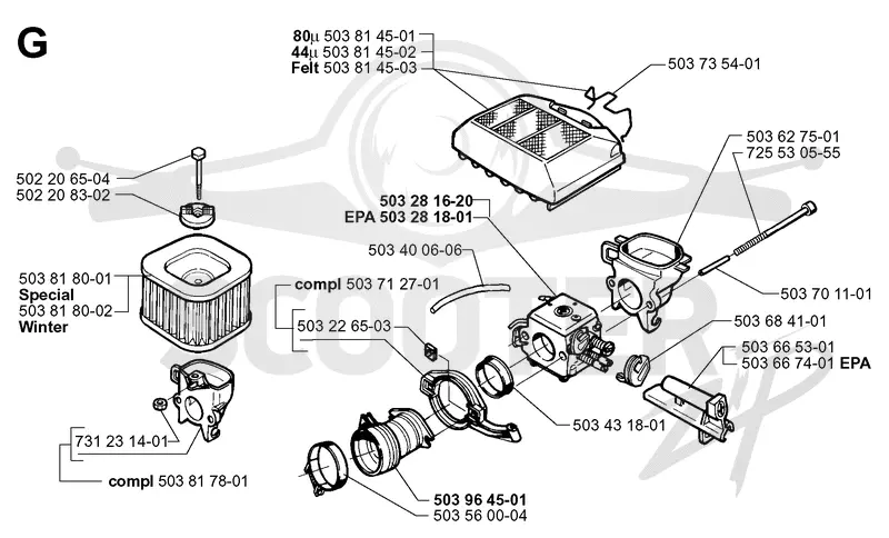 CARBURETOR & AIR FILTER