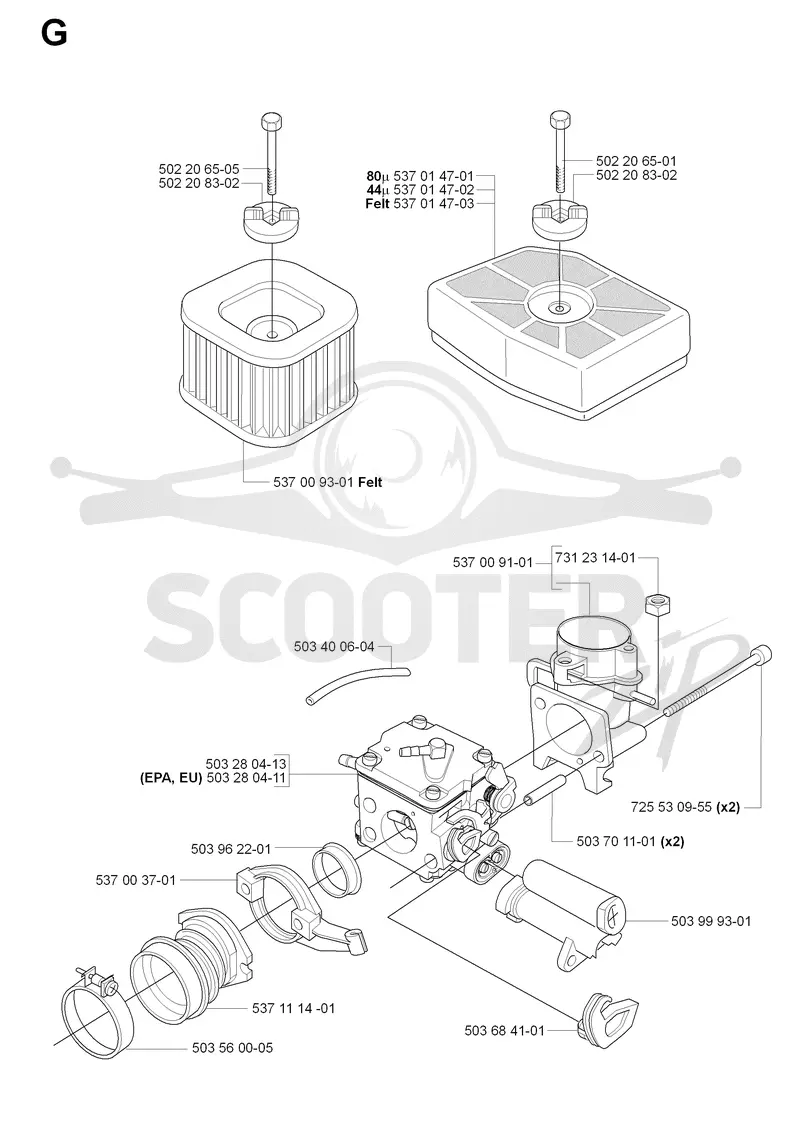CARBURETOR & AIR FILTER