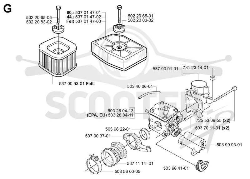 CARBURETOR & AIR FILTER