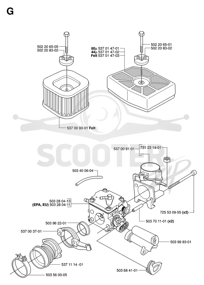 CARBURETOR & AIR FILTER