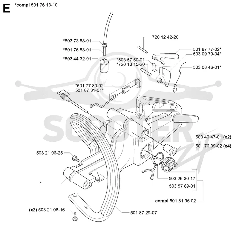 FUEL TANK & HANDLE