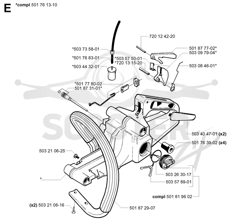 FUEL TANK & HANDLE