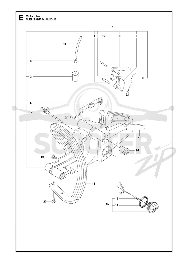 FUEL TANK & HANDLE