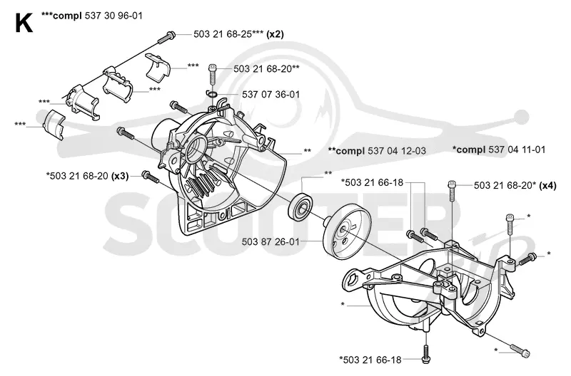 CRANKCASE & CLUTCHDRUM