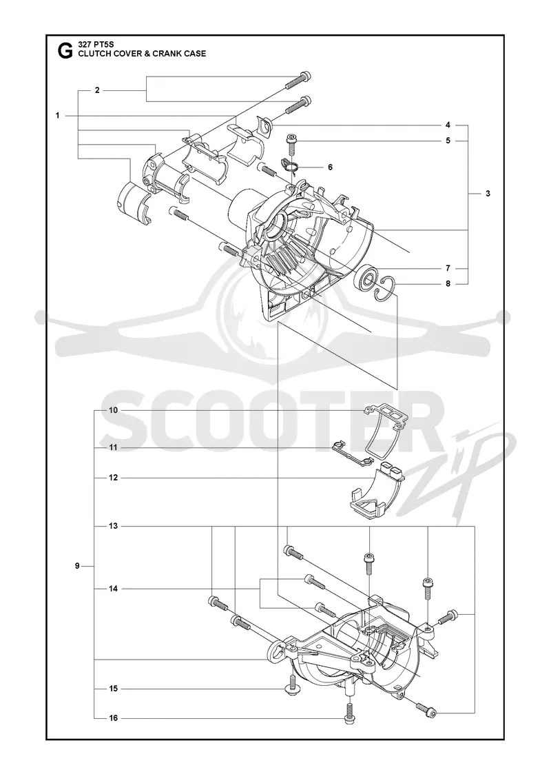 CLUTCH COVER & CRANK CASE