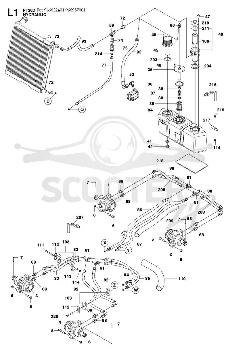 HYDRAULIC PUMP - MOTOR