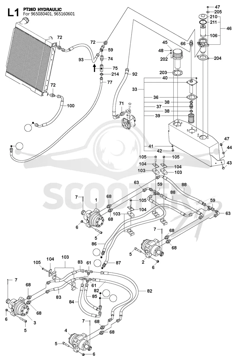HYDRAULIC PUMP - MOTOR