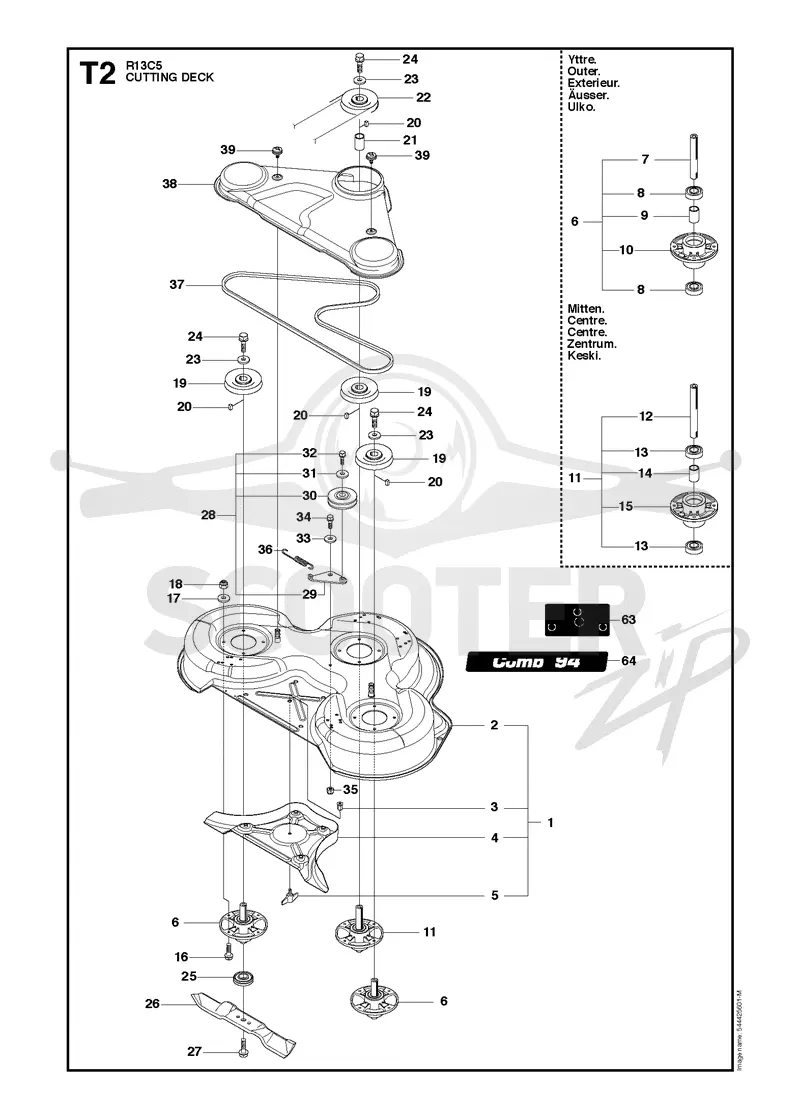 MOWER DECK / CUTTING DECK