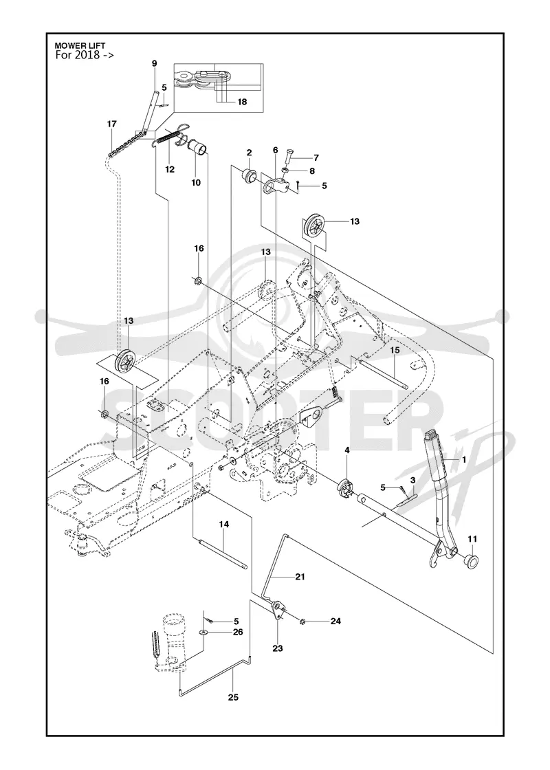 MOWER LIFT / DECK LIFT