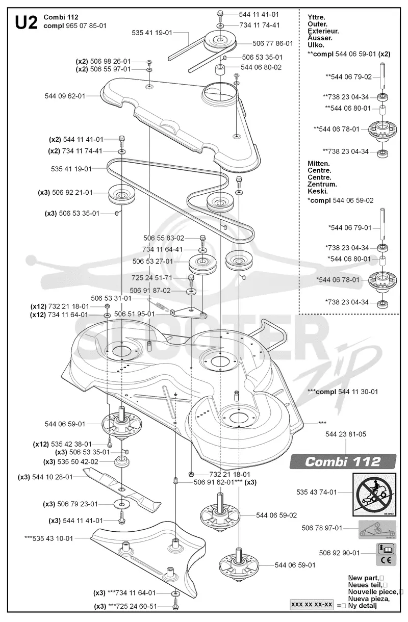 44/112CM CUTTING DECK
