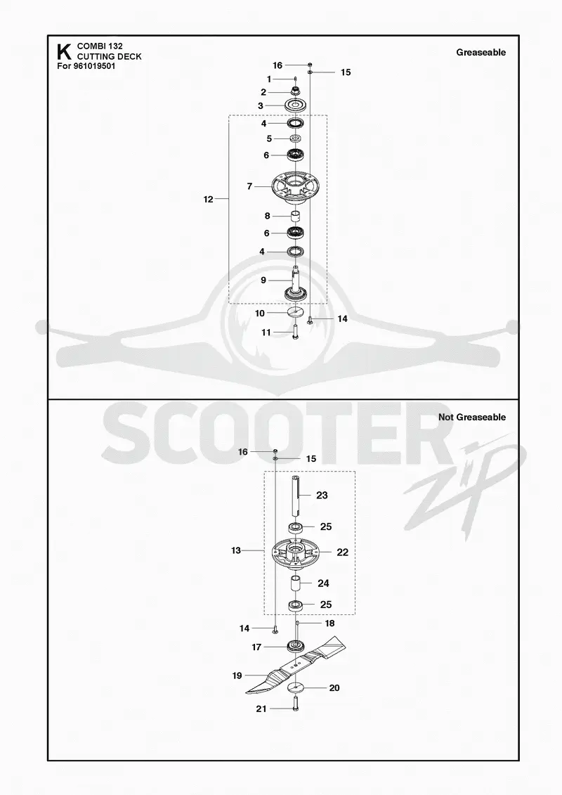52/132CM CUTTING DECK