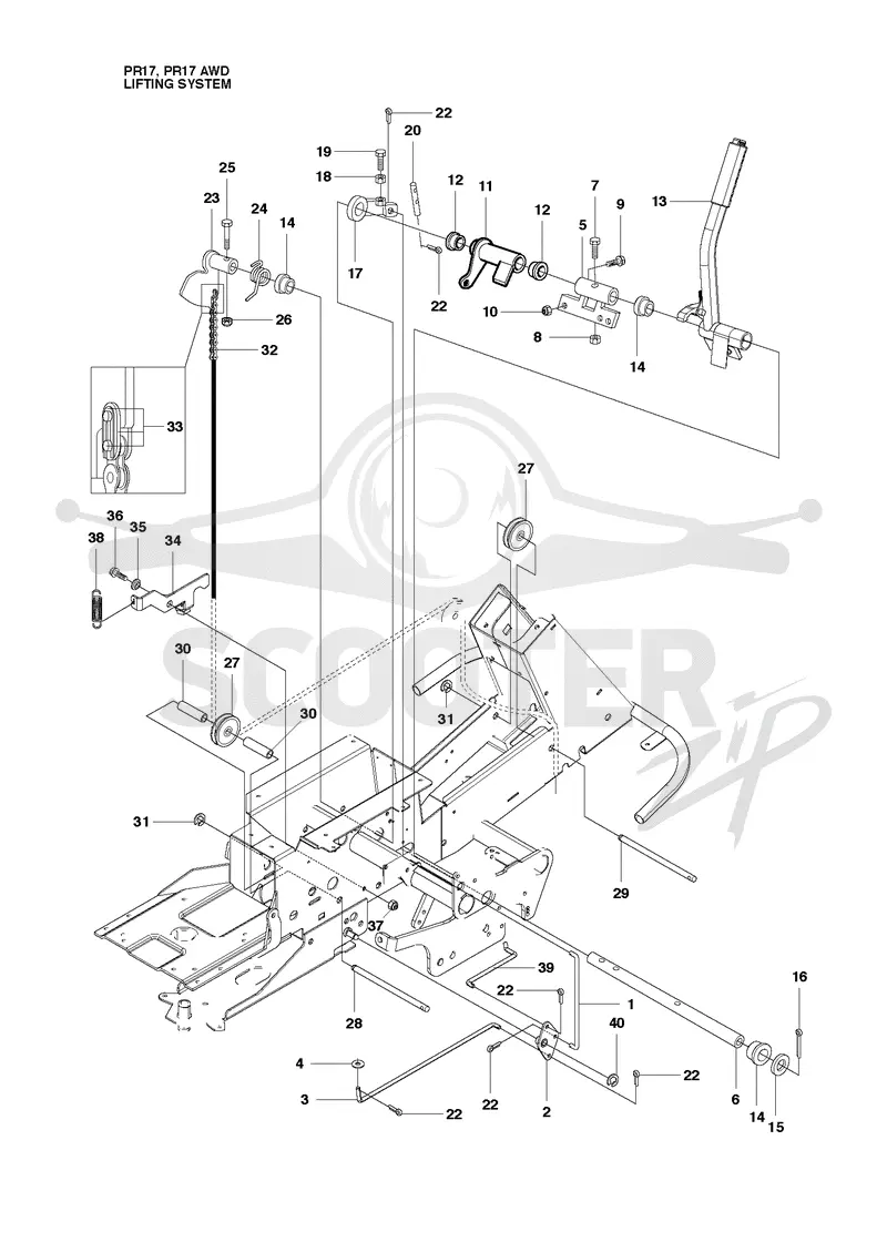 MOWER LIFT / DECK LIFT