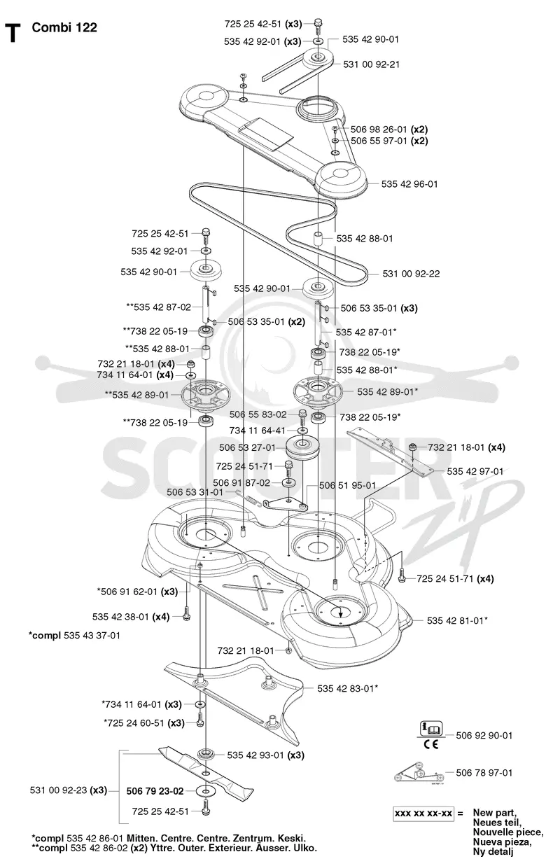 48/122CM CUTTING DECK