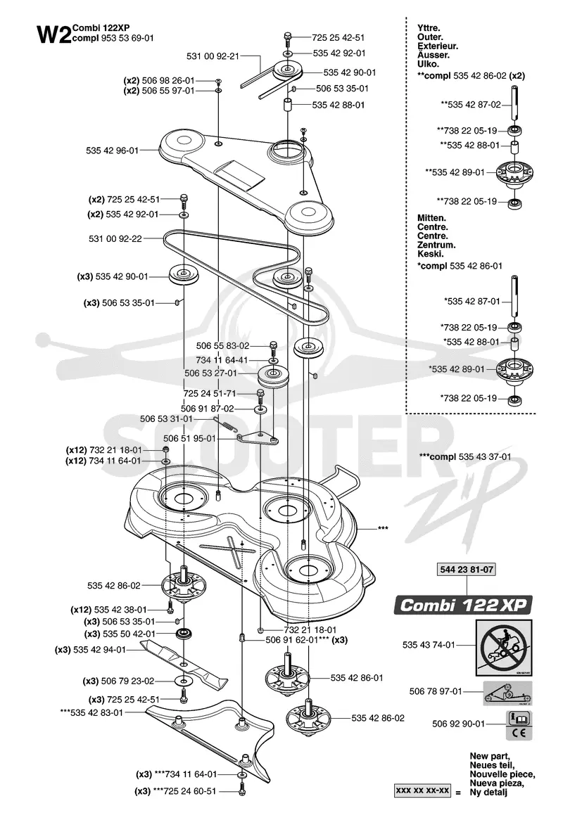 48/122CM CUTTING DECK