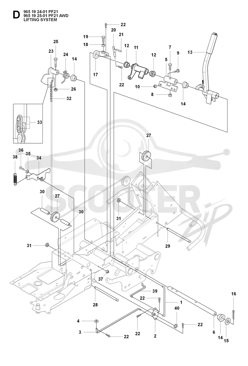 MOWER LIFT / DECK LIFT