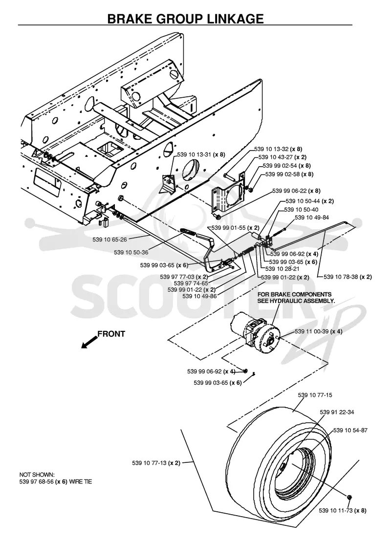 BRAKE / REAR MOWER LIFT