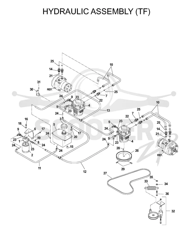 HYDRAULIC PUMP - MOTOR