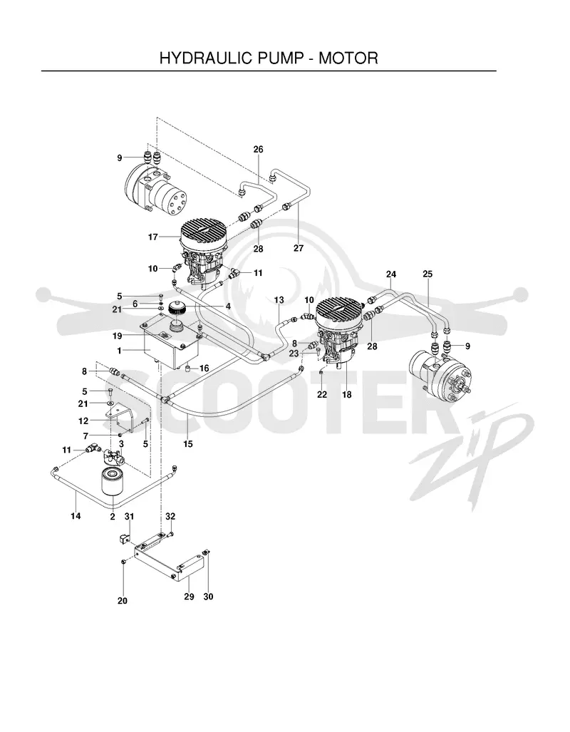 HYDRAULIC PUMP - MOTOR