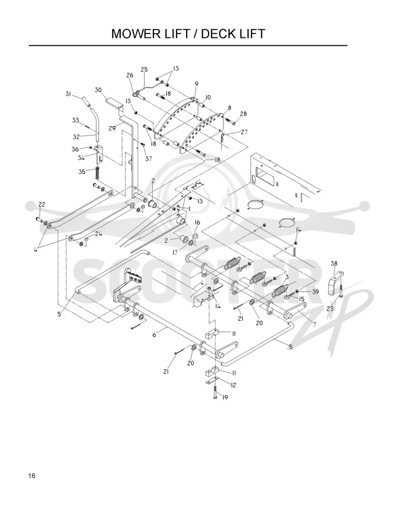 MOWER LIFT / DECK LIFT