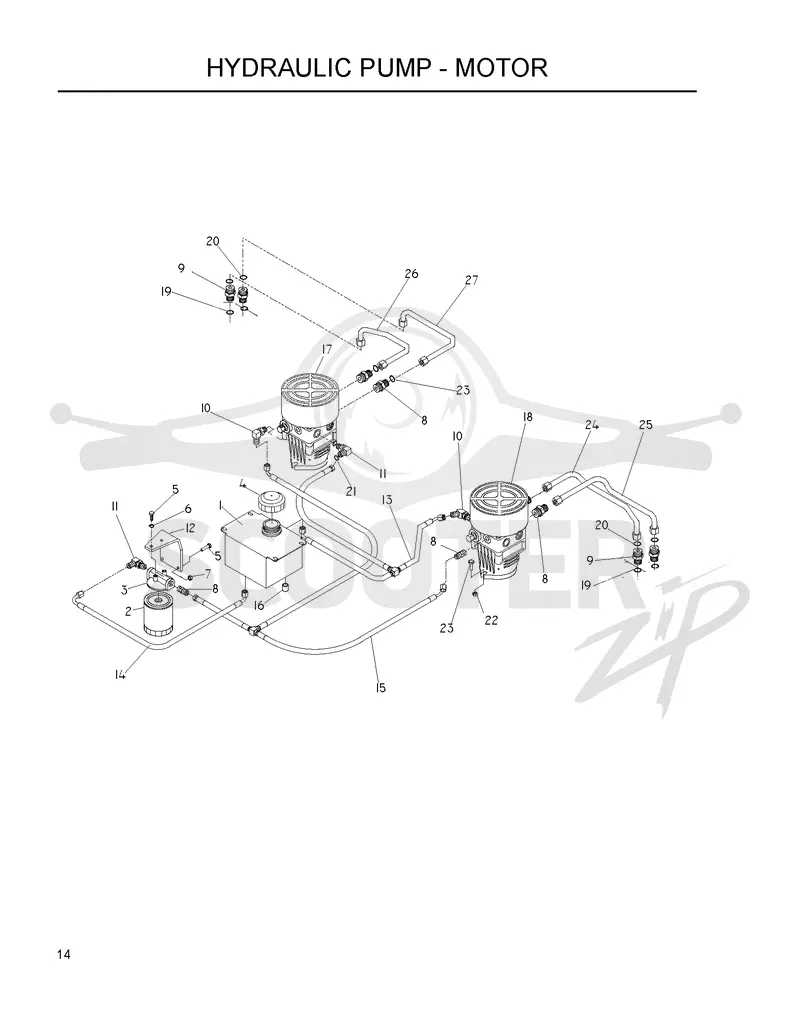 HYDRAULIC PUMP - MOTOR