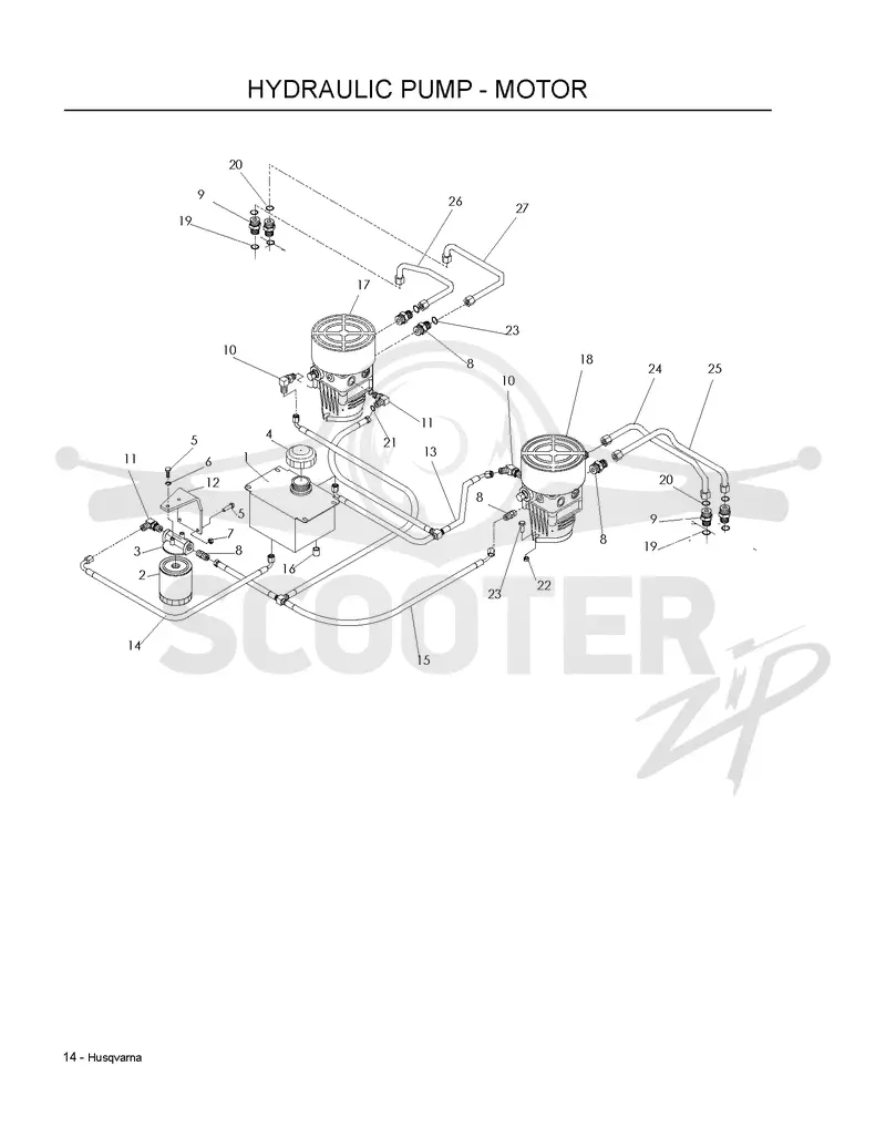 HYDRAULIC PUMP - MOTOR