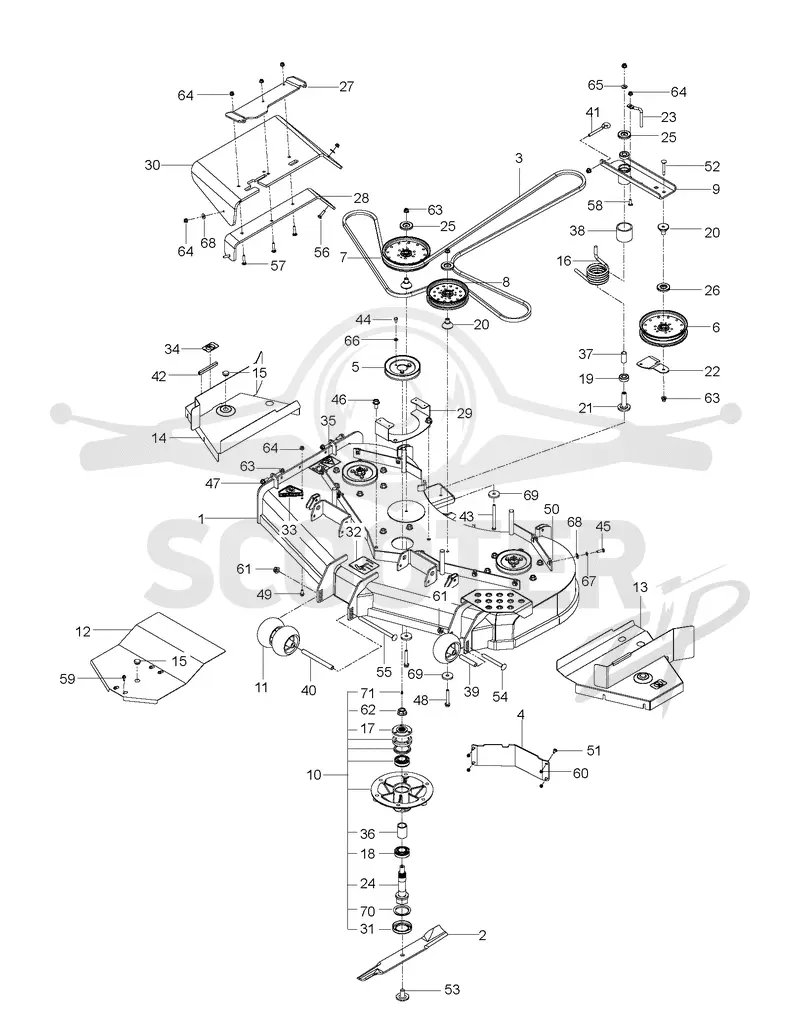 MOWER DECK / CUTTING DECK