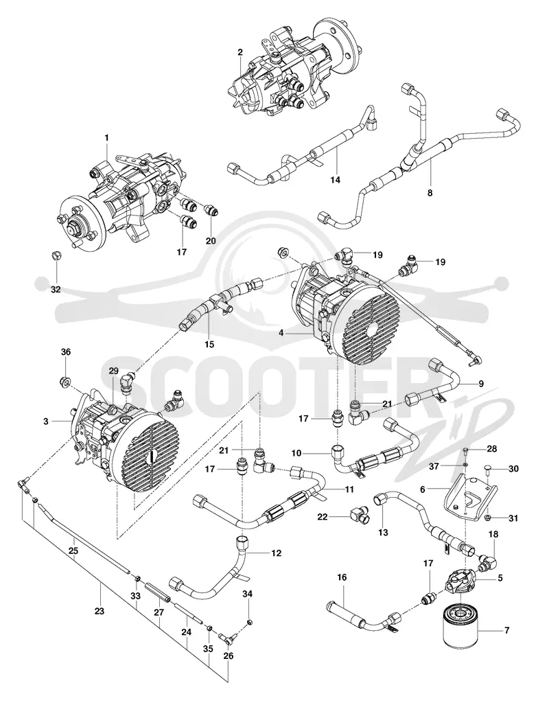 HYDRAULIC PUMP - MOTOR