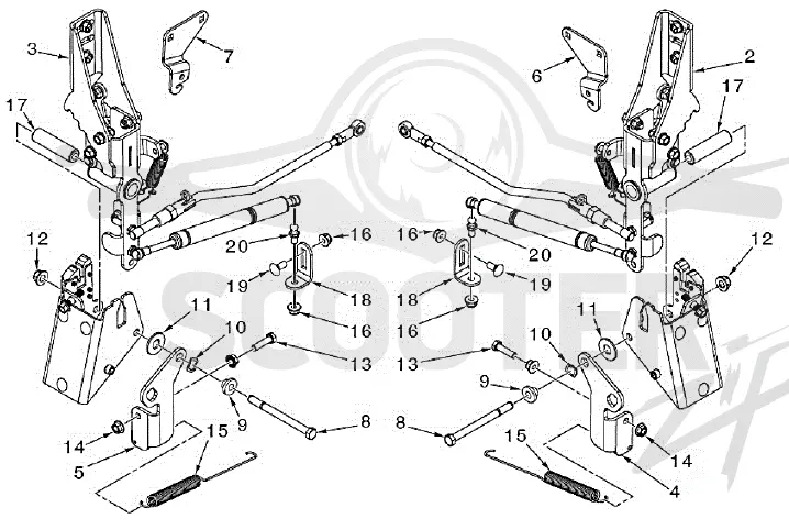 STEERING - CONTROL MOUNT