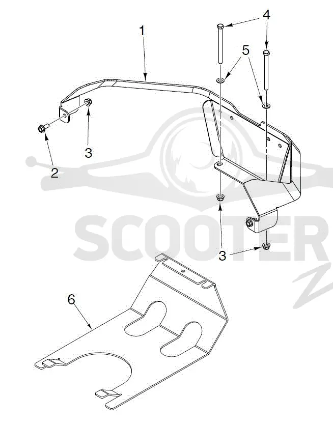 FRAME - REAR GUARDS