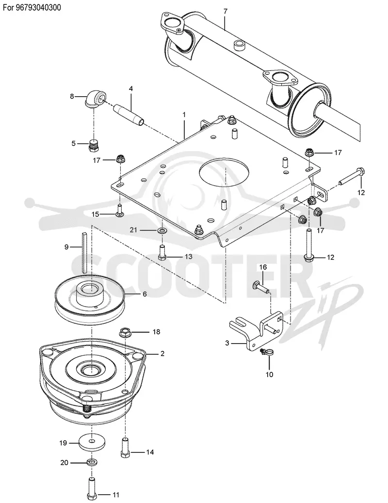 ENGINE MOUNTING, GUARDS & MUFFLER