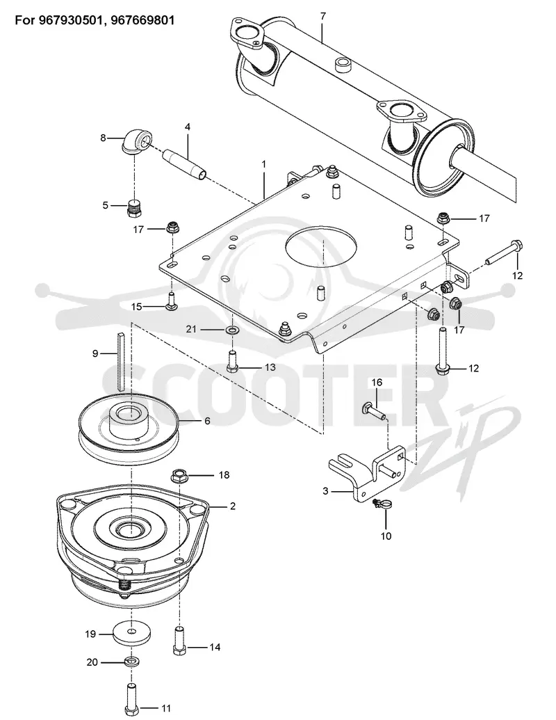 ENGINE MOUNTING, GUARDS & MUFFLER