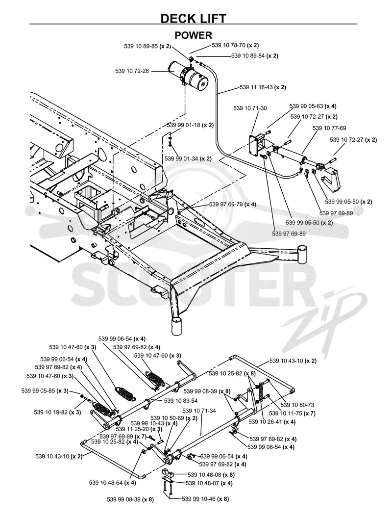 MOWER LIFT / DECK LIFT